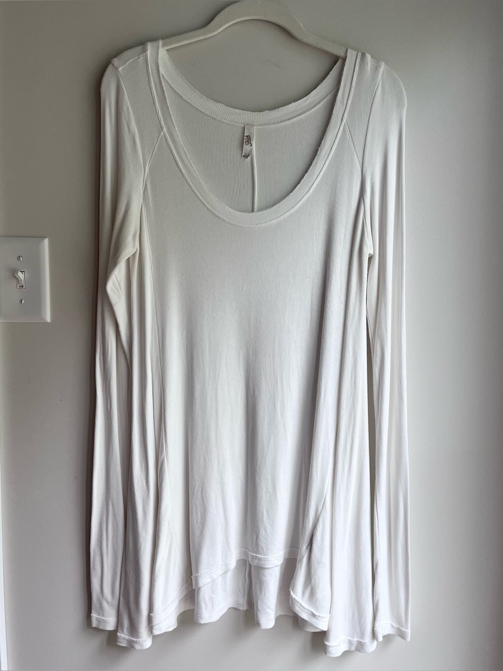 Free People long flowy top tunic white / cream soft Small